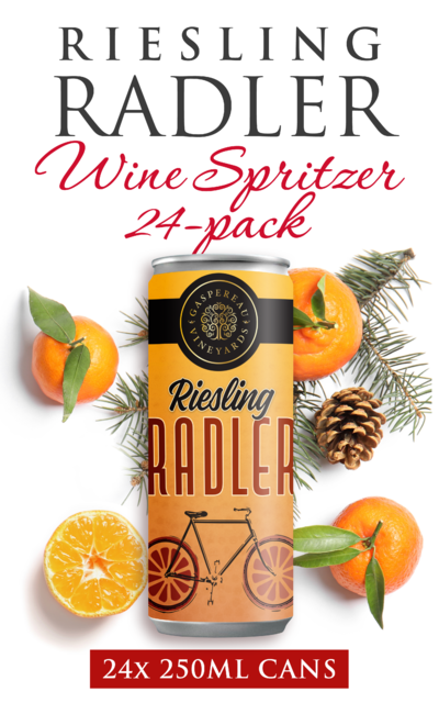 Gaspereau Vineyards Wine Spritzer Holiday 24-Pack Riesling Radler Case of 24 x 250ml cans