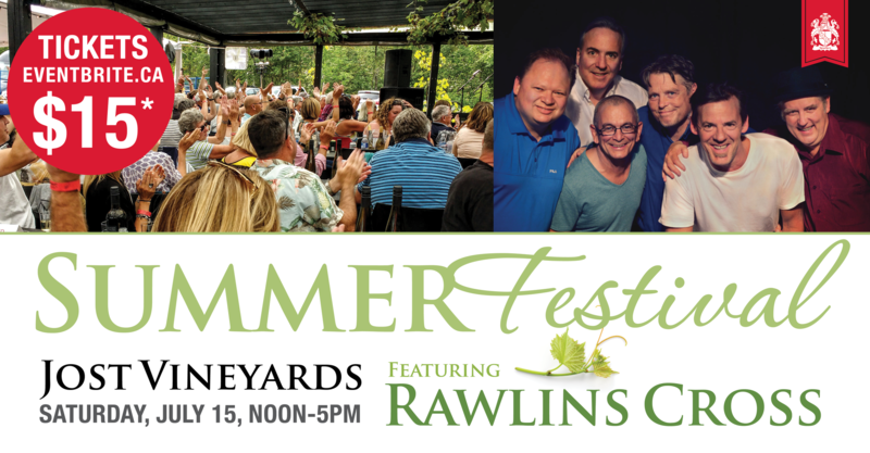 SOLD OUT: Jost Vineyards Summer Festival Featuring Rawlins Cross