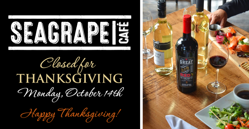 Seagrape Cafe Closed Thanksgiving Day