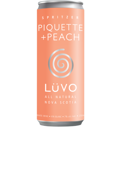 LUVO Piquette + Peach Wine Spritzer 250ml can