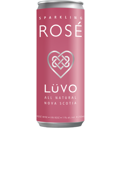 LUVO Sparkling Rose Wine 250ml can