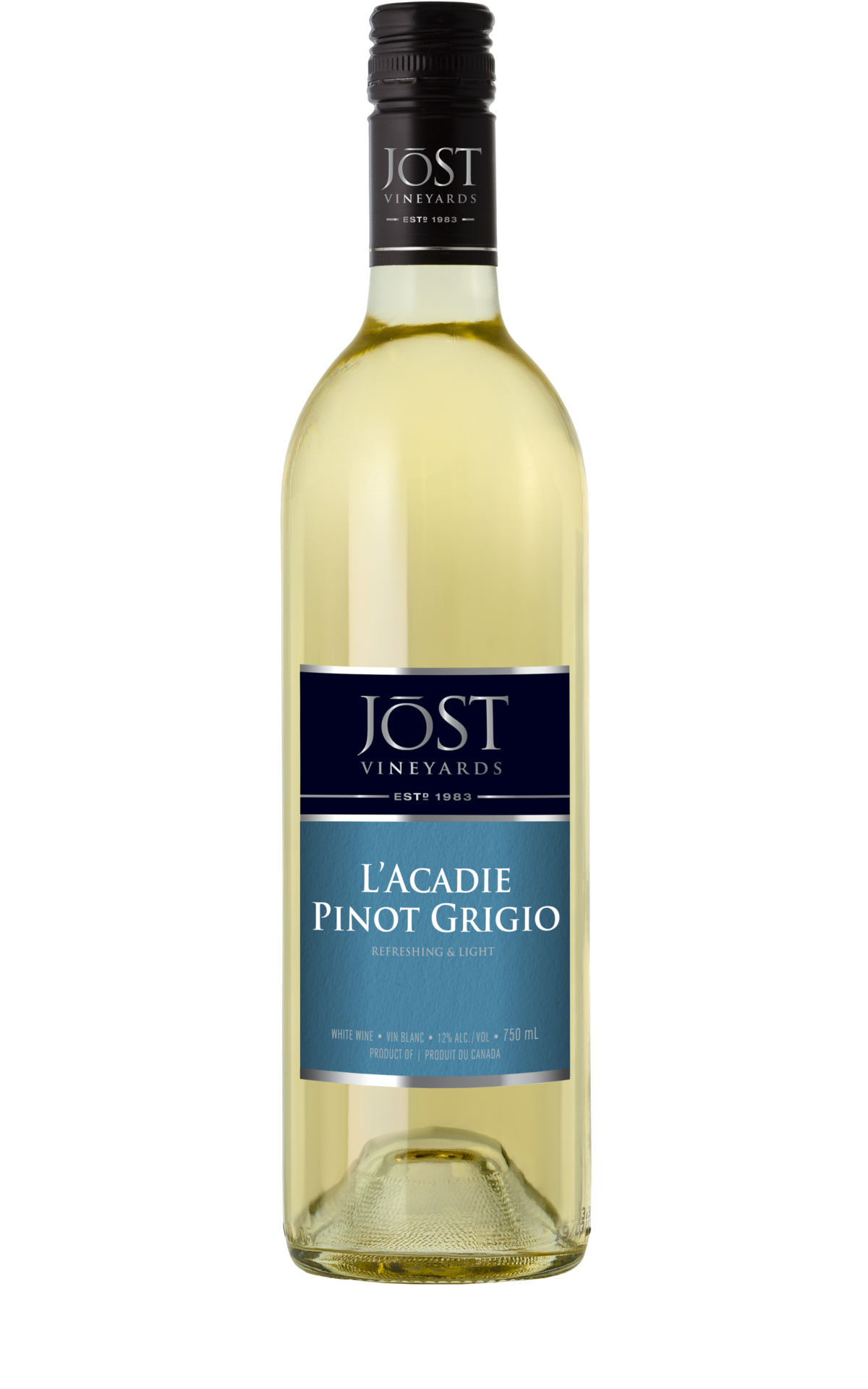 Jost L'Acadie Pinot Grigio 750mL | Jost Vineyards | North Shore
