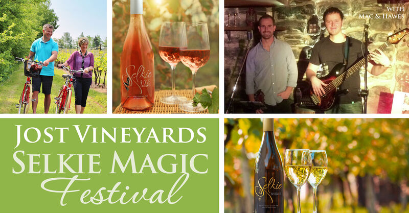 Jost Vineyards Selkie Magic Festival with Mac and Hawes