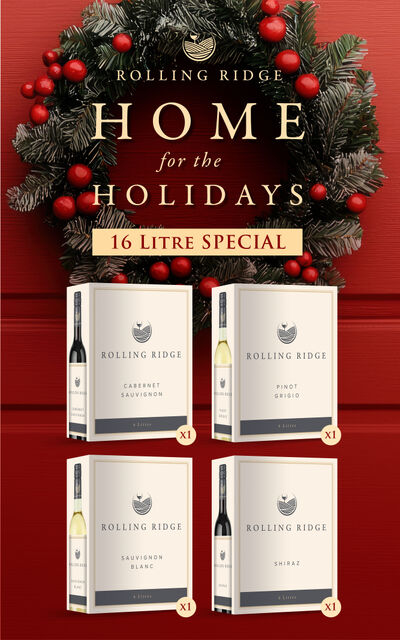 Rolling Ridge Home for the Holidays 16L Wine Case